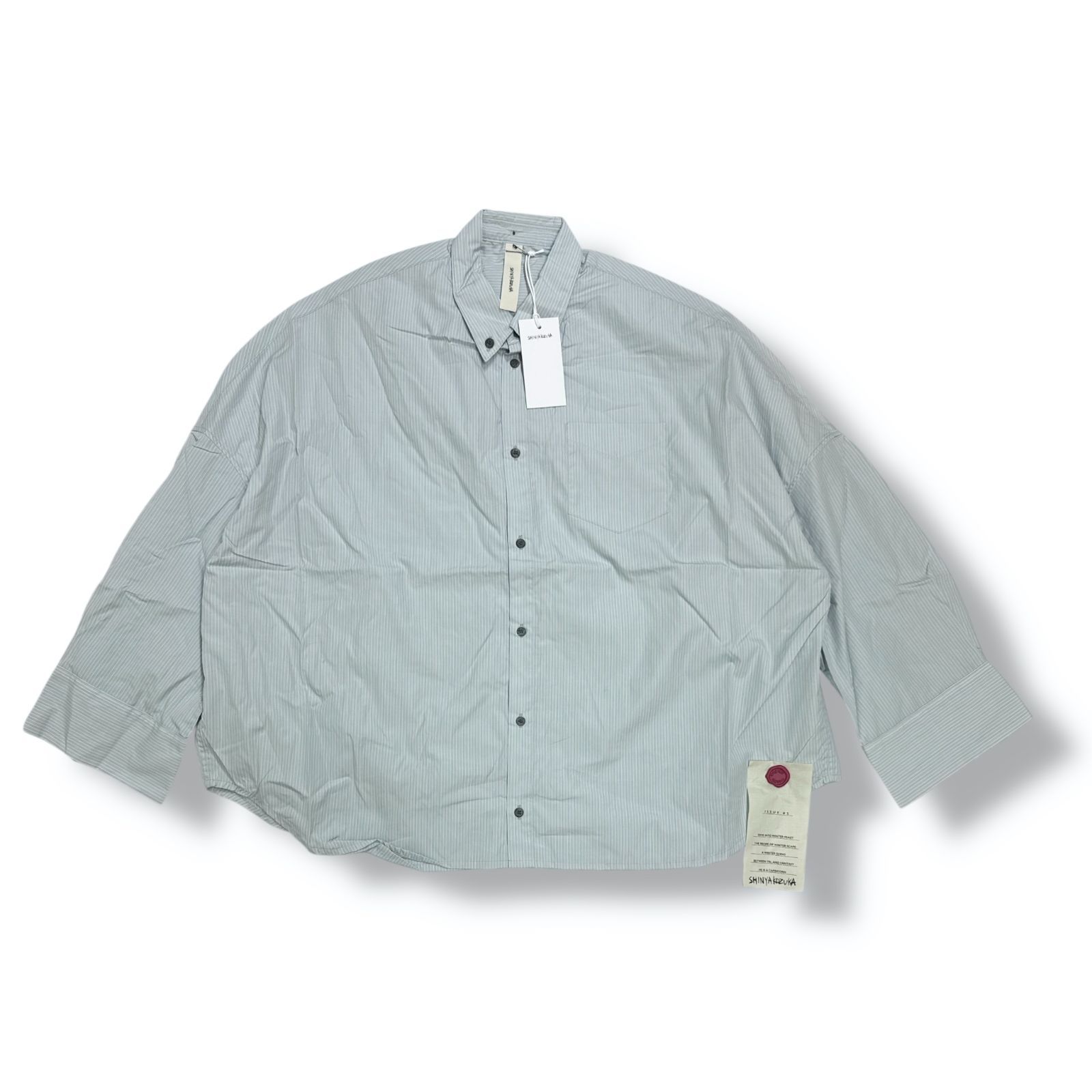 参考上代37400円 SHINYAKOZUKA GIANT SHIRT ジャイアントシャツ ストライプ シンヤコズカ シンヤコヅカ 2402SK55
