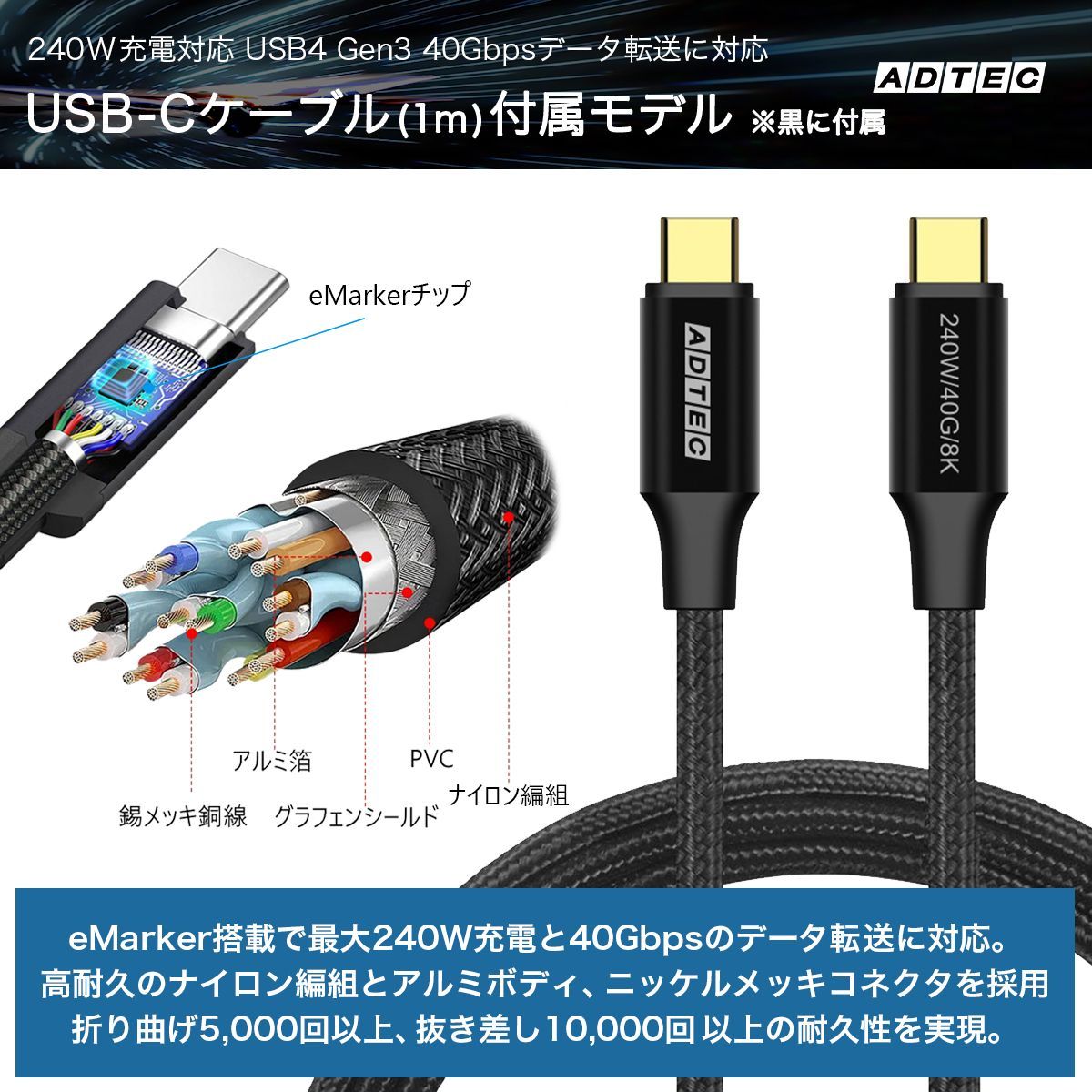 ACアダプター｜APD-A140AC2-wC24-BK