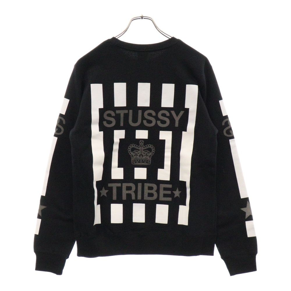 STUSSY (ステューシー) CROWNS STRIPE バッククラウンロゴ ストライプ 