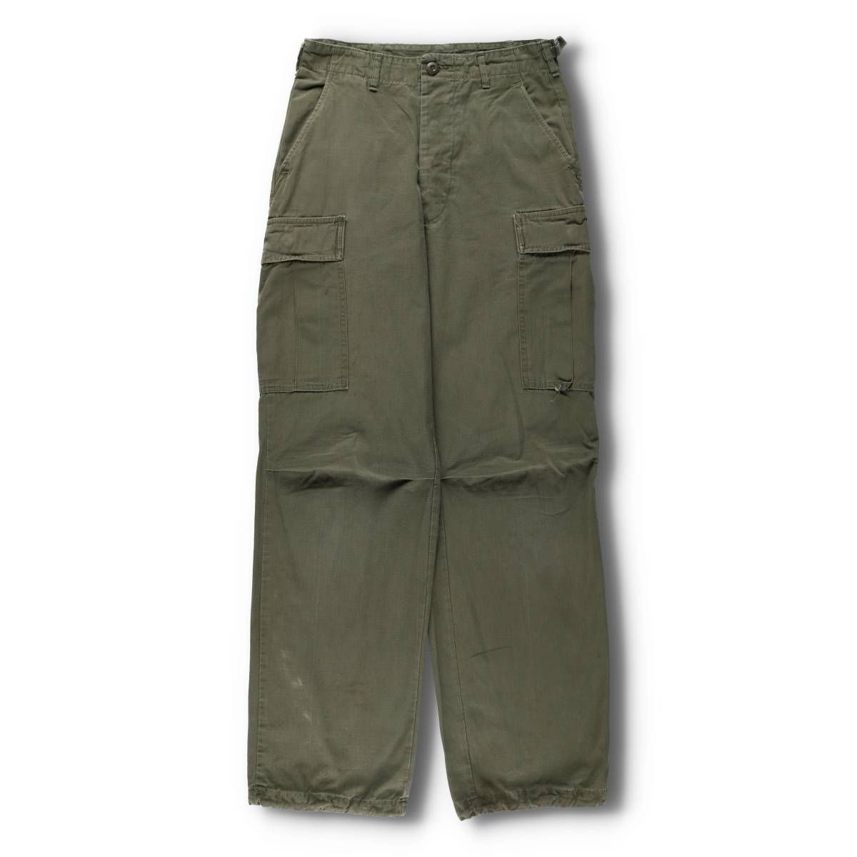 古着 60年代 米軍 ジャングルファティーグ 4th リップストップ ミリタリー コンバットパンツ メンズw30相当 ヴィンテージ|evb031031