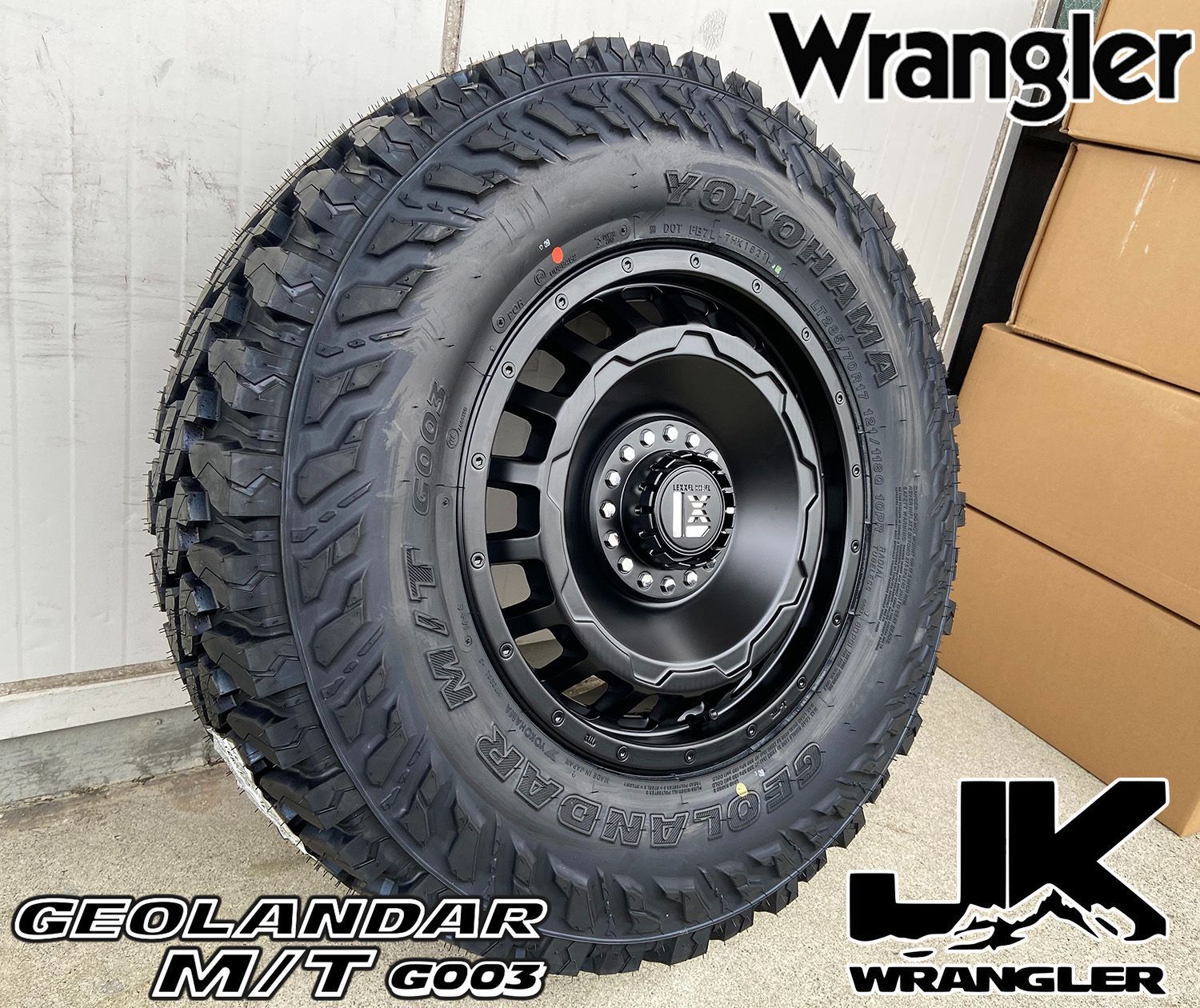 Jeep JK JL ラングラー 17インチ タイヤホイール 4本セット LEXXEL SwaGGer ヨコハマ ジオランダー 265/70R17  285/70R17 ノーマル車高対応 - メルカリ