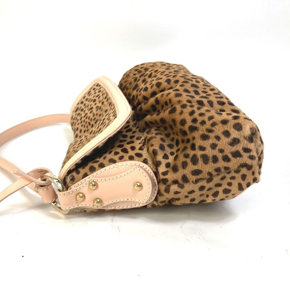 FENDI フェンディ ショルダーバッグ レオパード 豹 ヒョウ ハラコ