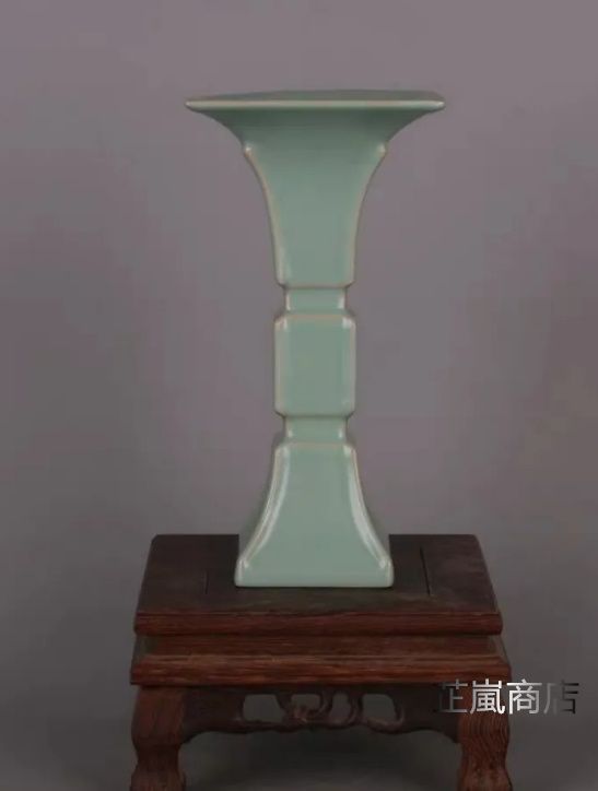 汝窯藍釉魚花瓶 景徳鎮 陶磁器 装飾品 現代工芸品 美術品 置物 【公式