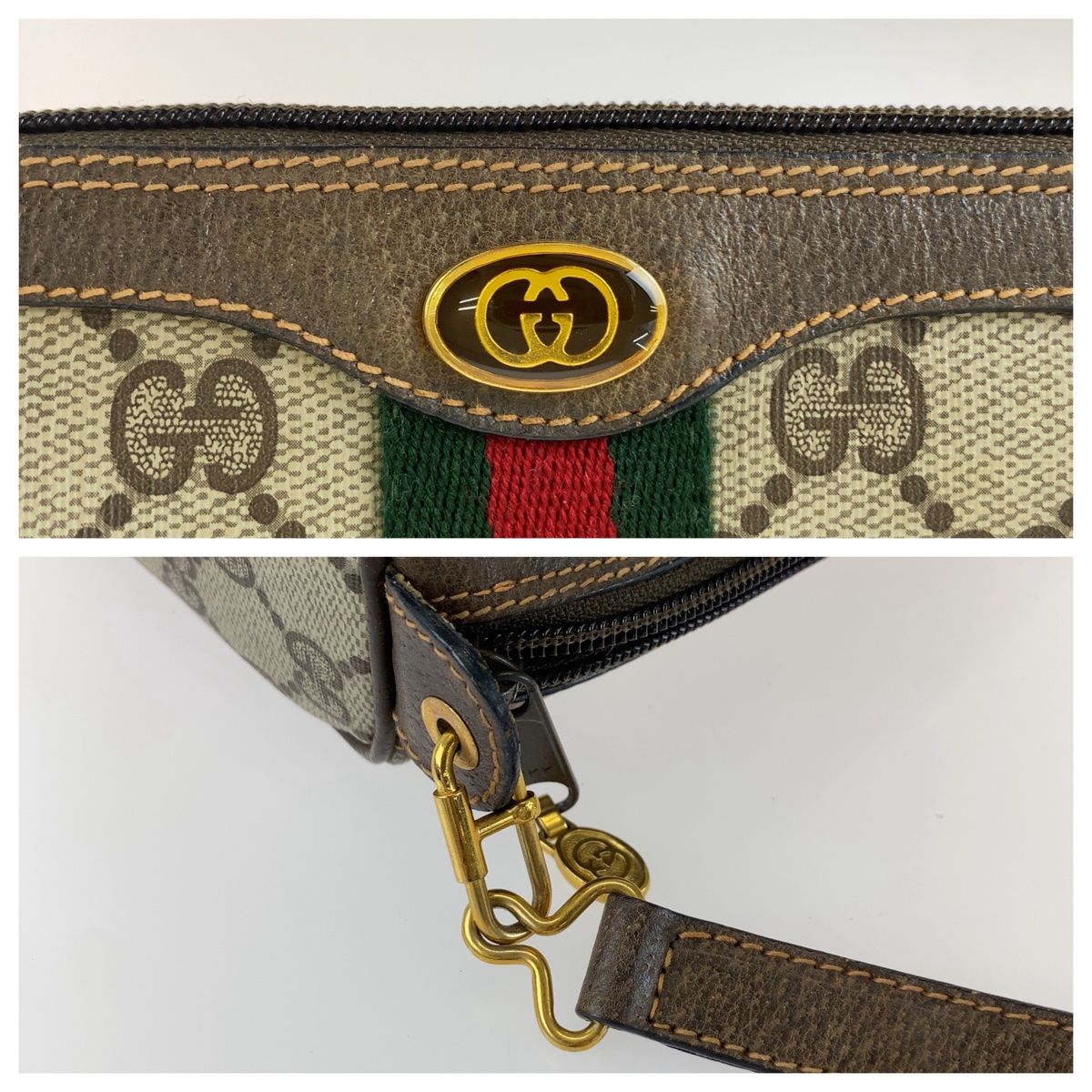 【美品】オールドグッチ ショルダー GGスプリーム シェリーライン ヴィンテージ 美品 ヴィンテージ オールド グッチ GG スプリーム シェリーライン 116