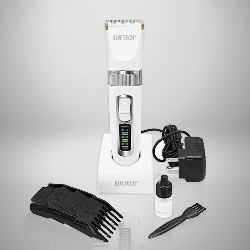 WETECH プロバリカン2 WJ-7008セラミック刃 電源接続/コードレス充電池の2方式対応 散髪
