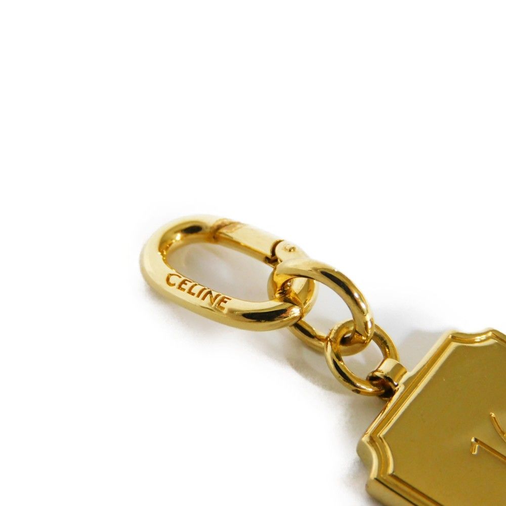 セリーヌ 16 ブラス プレート フック キーホルダー 新ロゴ セリーヌ 16 ブラス プレート フック キーホルダー 新ロゴ