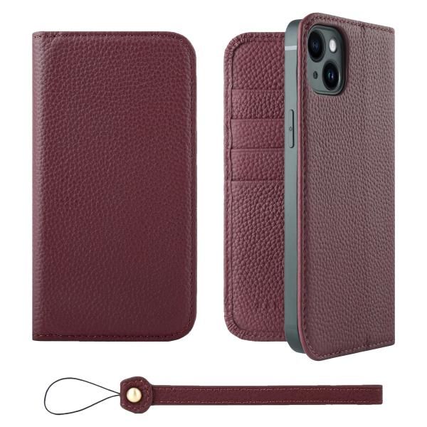 iPhoneケース・スマホ・PC [HANATORA] iPhone14Pro ケース 手帳型 本革