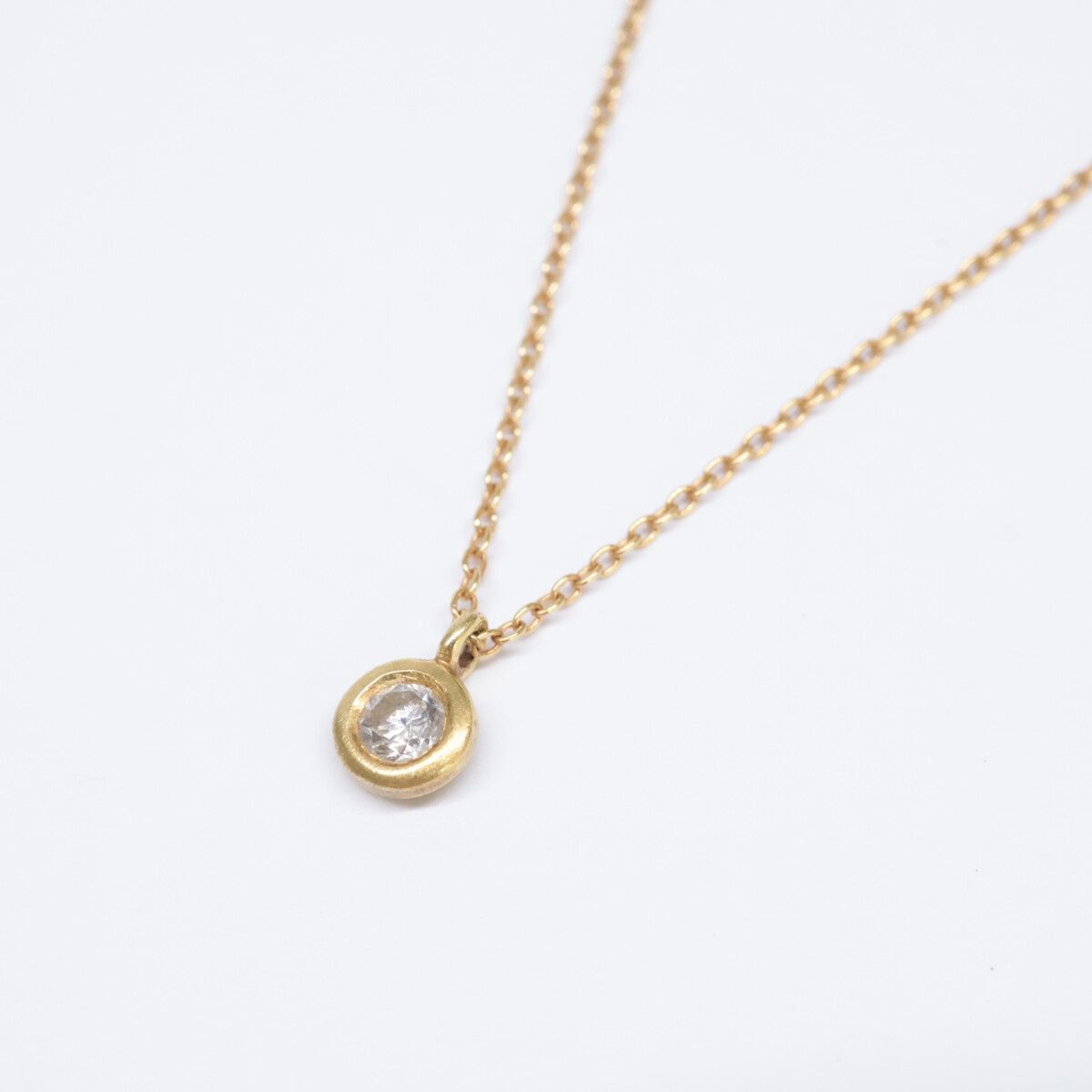 hum ハム 【美品】K18 010 KUMO ダイヤモンド ロング チェーン