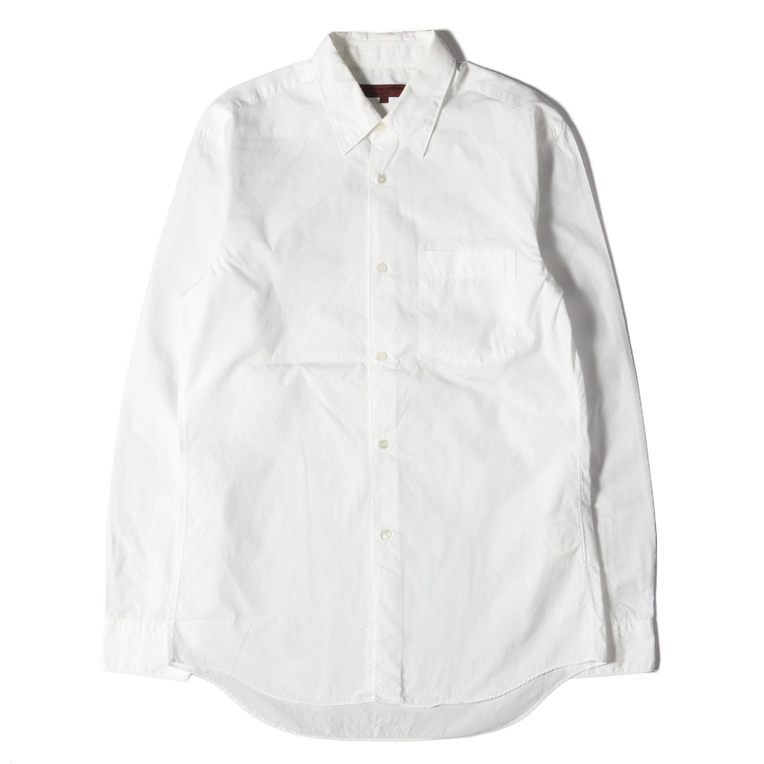 COMME des GARCONS HOMME DEUX コムデギャルソン オムドゥ シャツ サイズ:S 00s コットン ブロード ドレス 長袖シャツ DZ-B500 アーカイブ AD2006 Y2K ホワイト 日本製 トップス カジュアルシャツ【メンズ】