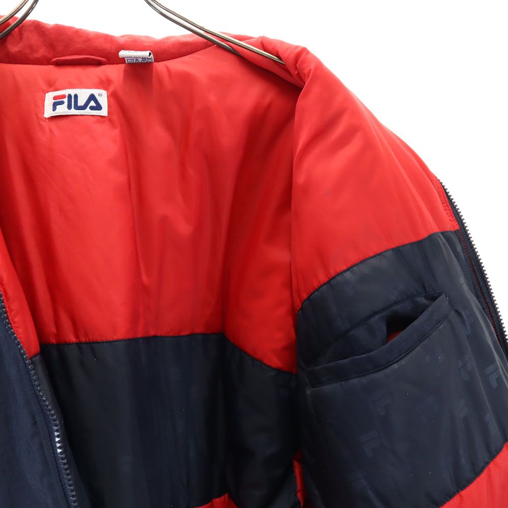 フィラ 90s オールド 中綿ジャケット L ネイビー FILA メンズ