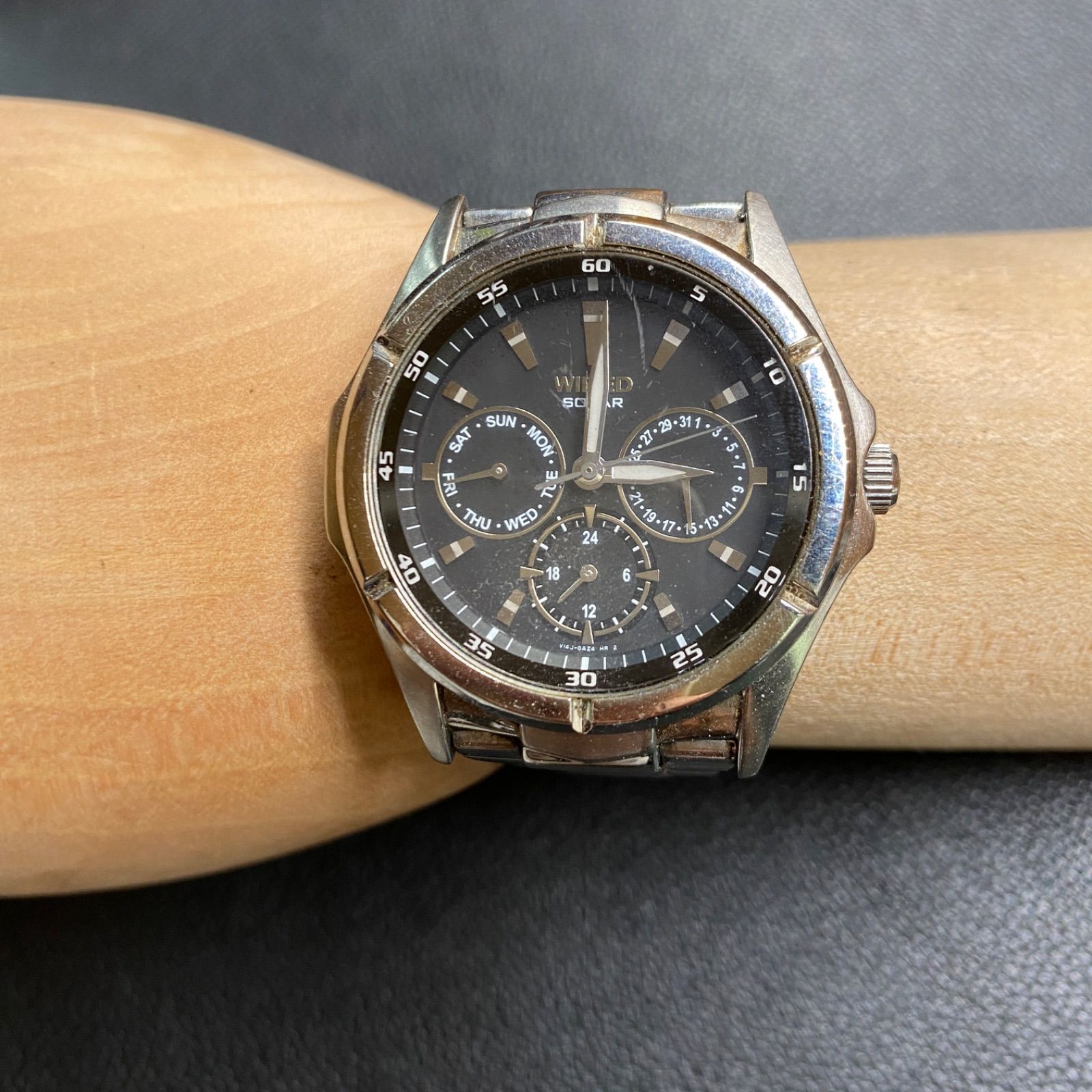 WIRED SEIKO V14J-0AS0 セイコー クロノグラフ ワイアード メンズ 