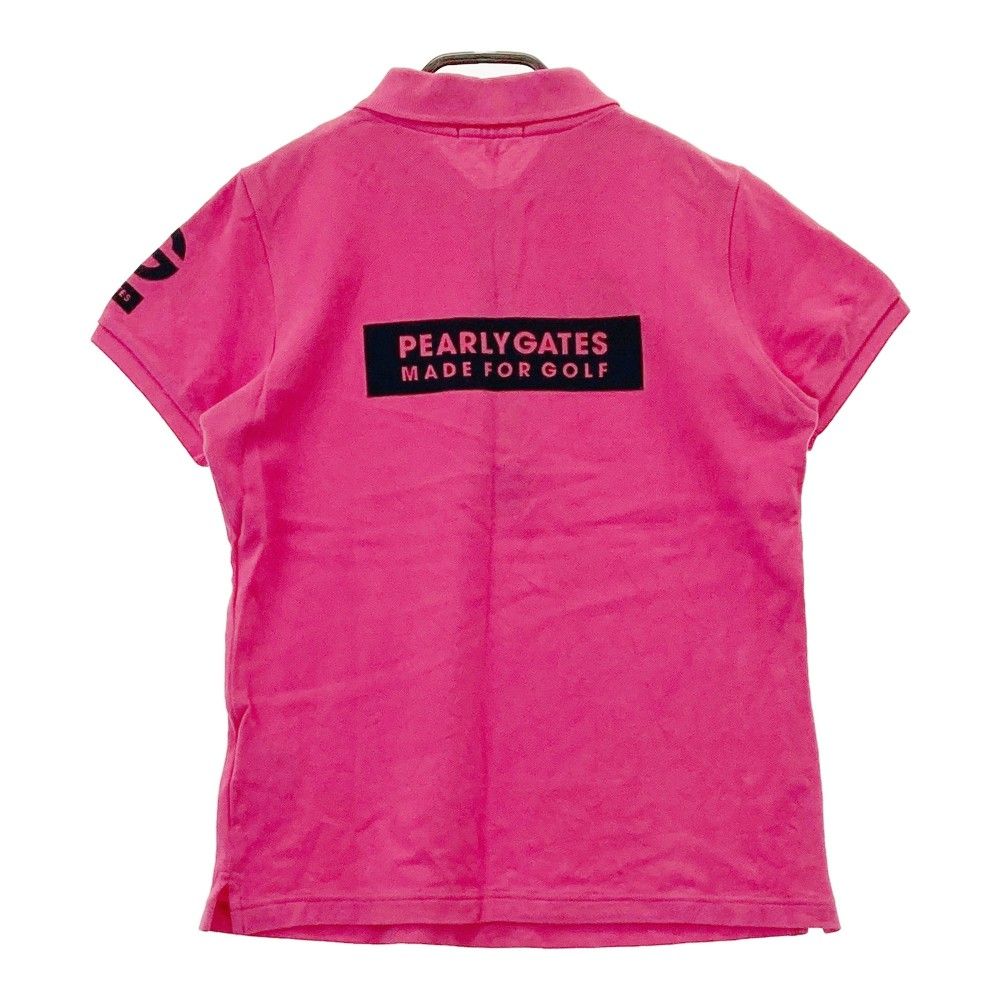 パーリーゲイツ ゴルフウェア　半袖ワンピース　総柄　カーペット柄　ロゴ刺繍 パーリーゲイツ ゴルフウェア 半袖ワンピース 総柄 カーペット柄 ロゴ