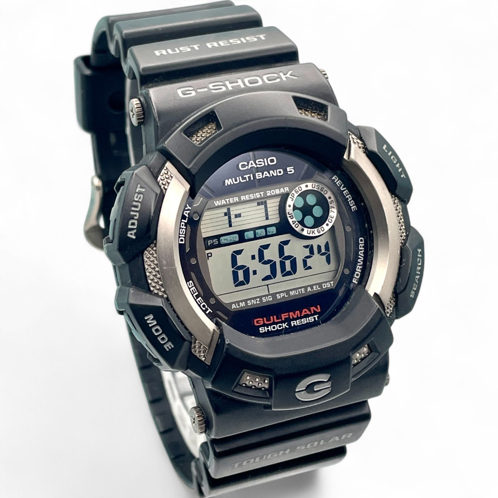 【希少】 稼働 CASIO G-SHOCK GULFMAN G-9100 腕時計 Excellent!!]Casio G-shock Gulfman G-9100 watch w/replacement