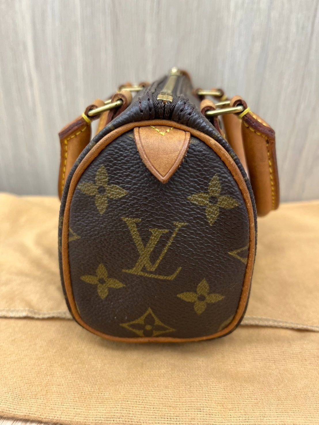 LOUIS VUITTON ルイヴィトン モノグラム ミニスピーディ　中古 ルイヴィトンミニスピーディ 14145 ブラウン レディース