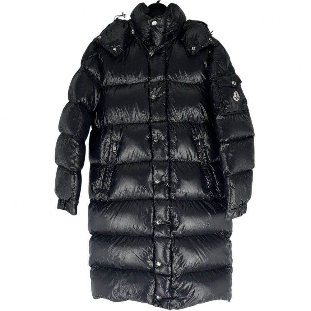 モンクレール ダウンジャケット メンズ HANOVERIAN ダウンコート フードジャンパー 1サイズ アウター アパレル 服 MONCLER ブラック 黒 シルバー金具 ナイロン 秋 冬 品