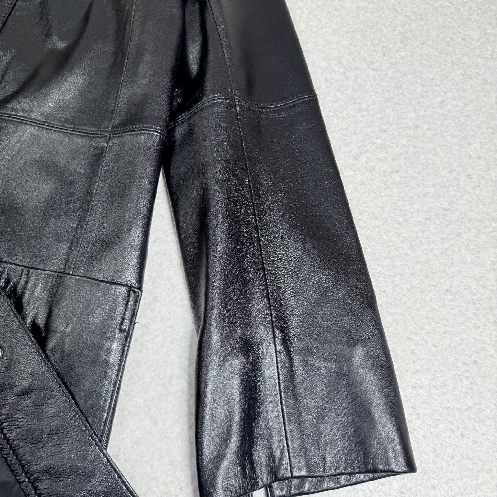 極美品】Zelal 元町ゼラール 上質ラムレザー 羊革 ラムスキン ロング