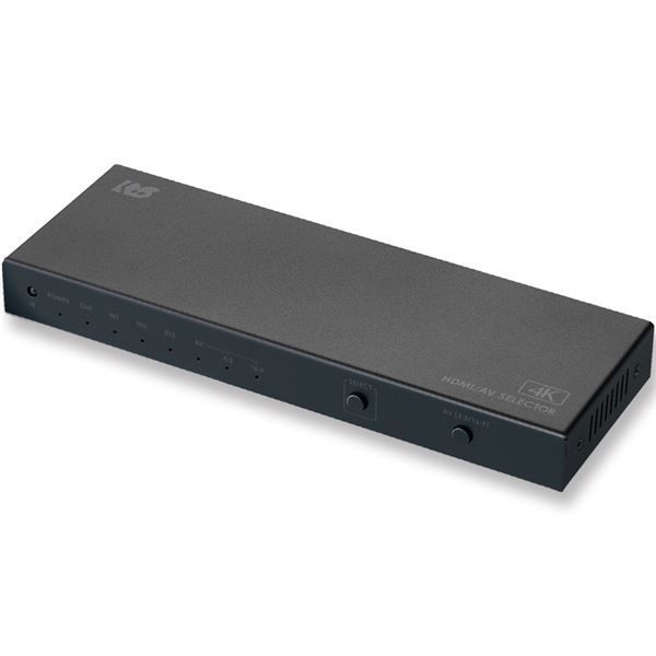 ラトックシステム 4K60Hz対応 4入力1出力 HDMI/AV切替器 RS-HASW41-4K