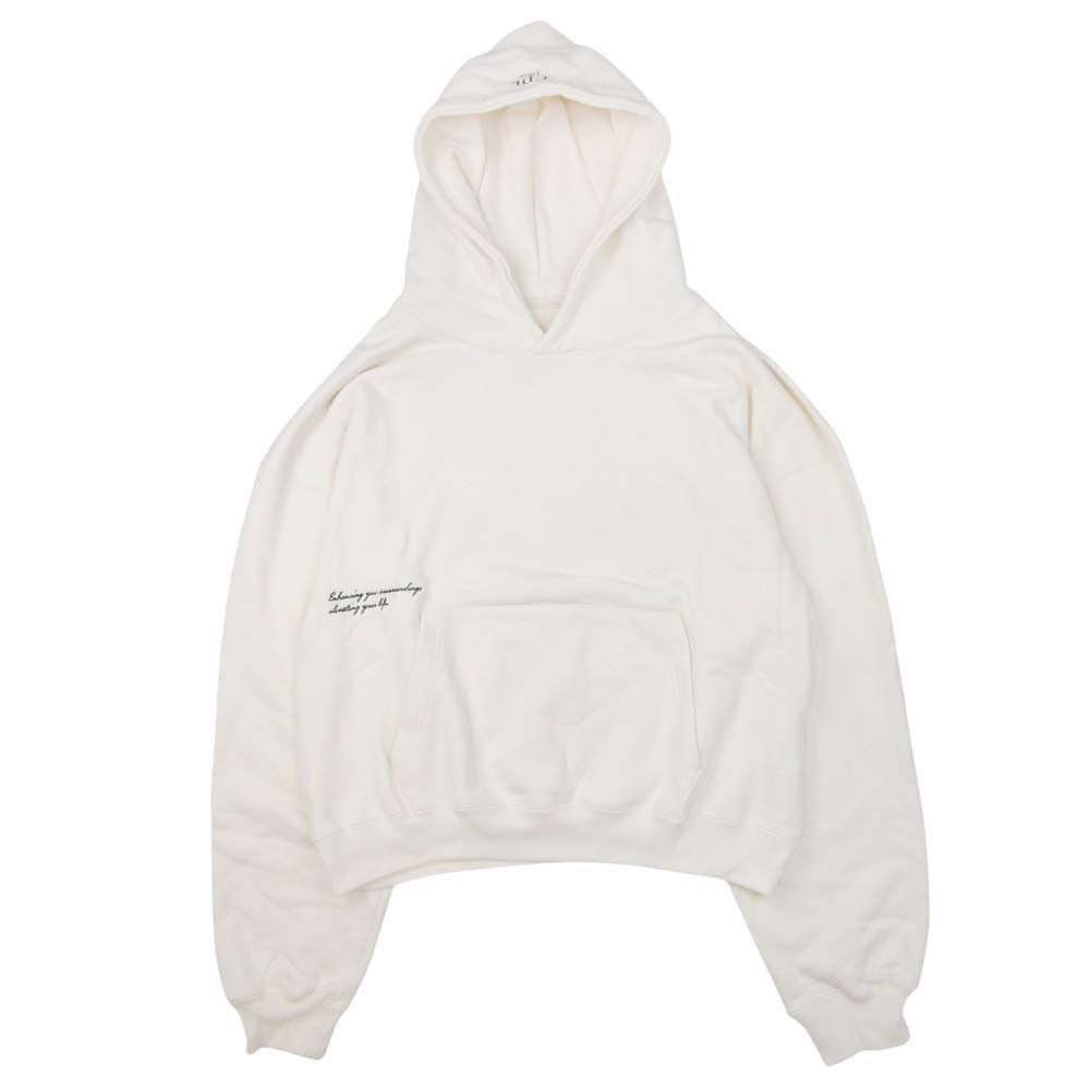 CDL TOKYO シーディーエル STATEMENT HOODIE ロゴプリント パーカー フーディー スウェット 裏毛 L オフホワイト メンズ レディース 古着