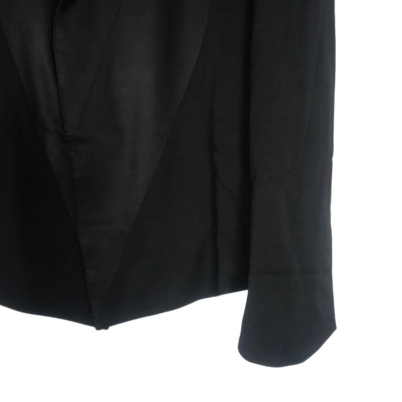 prism; JULIUS 黒 ストライプ織り柄スリムフィットスーツ サイズ1