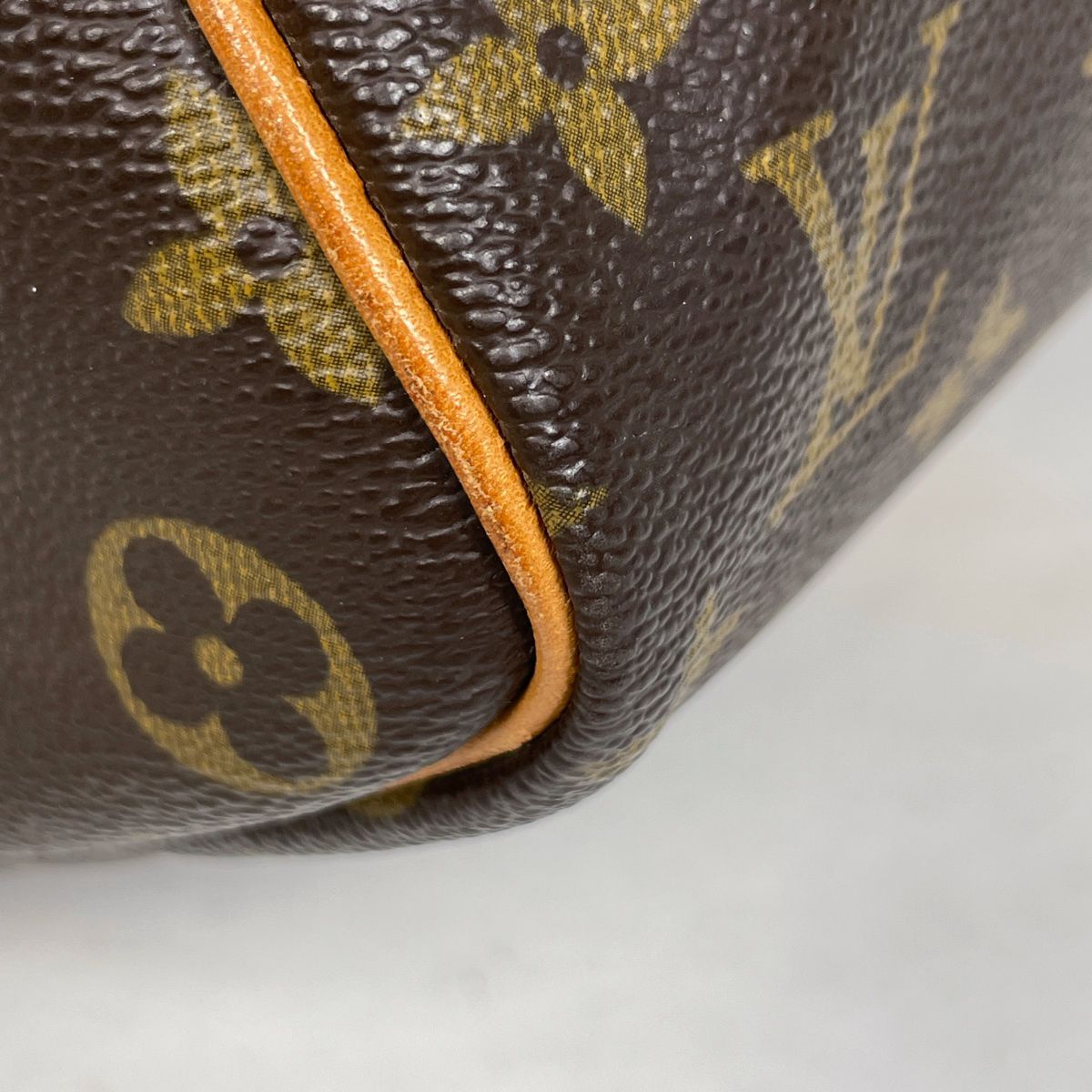 LOUIS VUITTON◇キーポル45_モノグラム・キャンバス/PVC/BRW