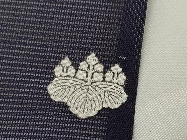 平和屋着物○本塩沢 縞 大丸織物謹製 証紙付き 正絹 逸品 CAAW8514yc 平和