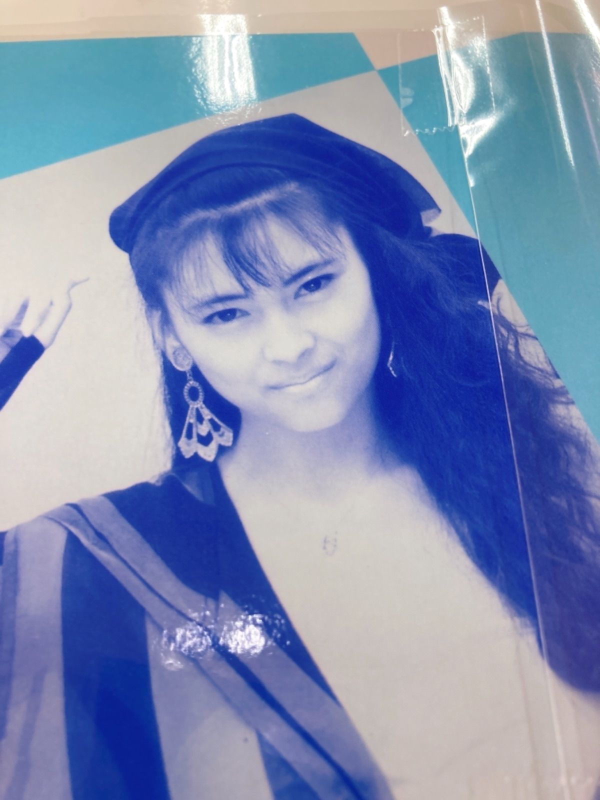 即*️様 中山美穂 新エスタックW 販促特大タペストリー　非売品 当時物 中山美穂 下敷き 非売品 新エスタックW - メルカリ