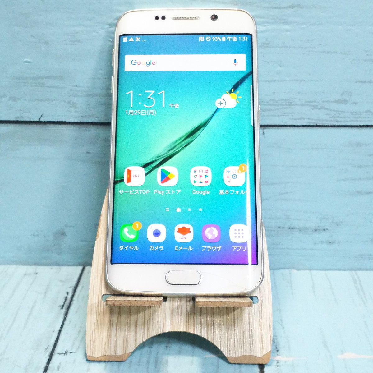 【送料無料】SAMSUNG au Galaxy S6 edge SCV31 64GB White Pearl 本体 白ロム [訳あり] SIMロック解除済み SIMフリー 832138