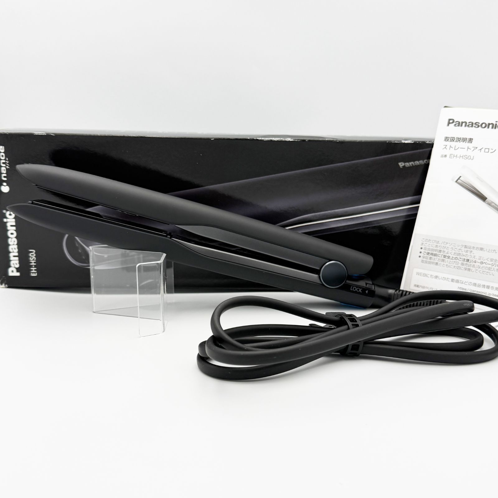 Panasonic パナソニック nanocare ナノケア ストレートアイロン EH-HS0J-K ブラック