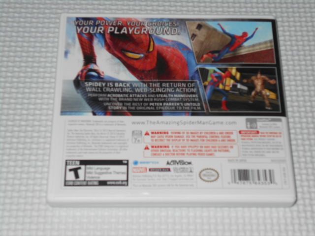 3DS☆THE AMAZING SPIDER-MAN 海外版 北米版☆箱付・説明書付・ソフト 