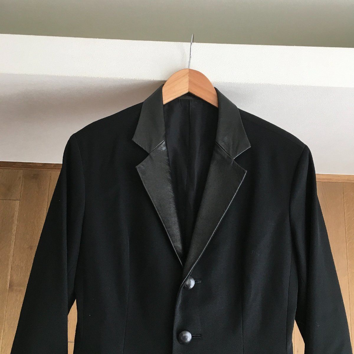 美品 Y's ワイズ ヨウジヤマモト レザー付き ロング ジャケット
