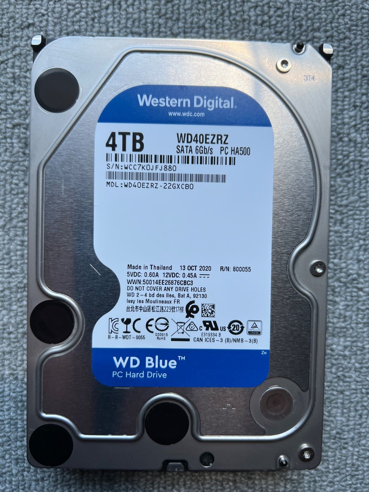 美品！4TB中古HDD★WD40EZRZ [4TB SATA600]★正常083 2025年最新】Yahoo!オークション -wd40ezrz 4tbの中古品・新品
