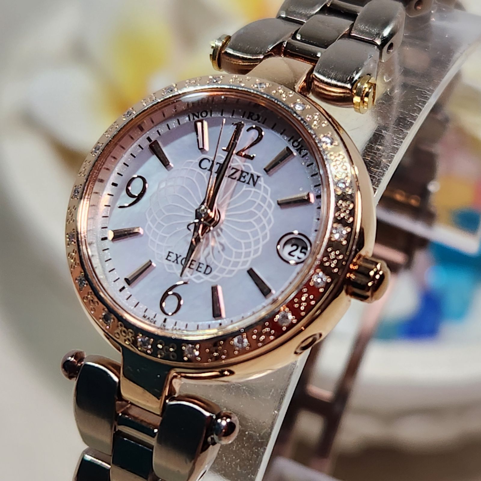 CITIZEN EXCEED ES8002-53W シチズン エクシード 電波ソーラー
