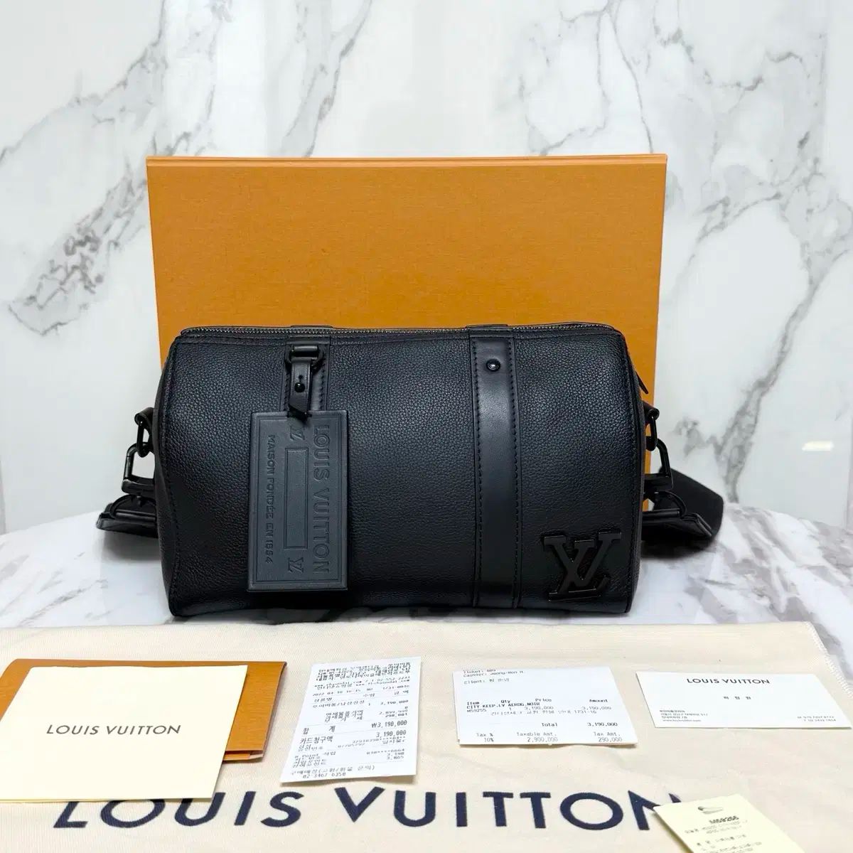 付属品完備 Louis Vuitton ルイヴィトン エアログラム シティ キーポル