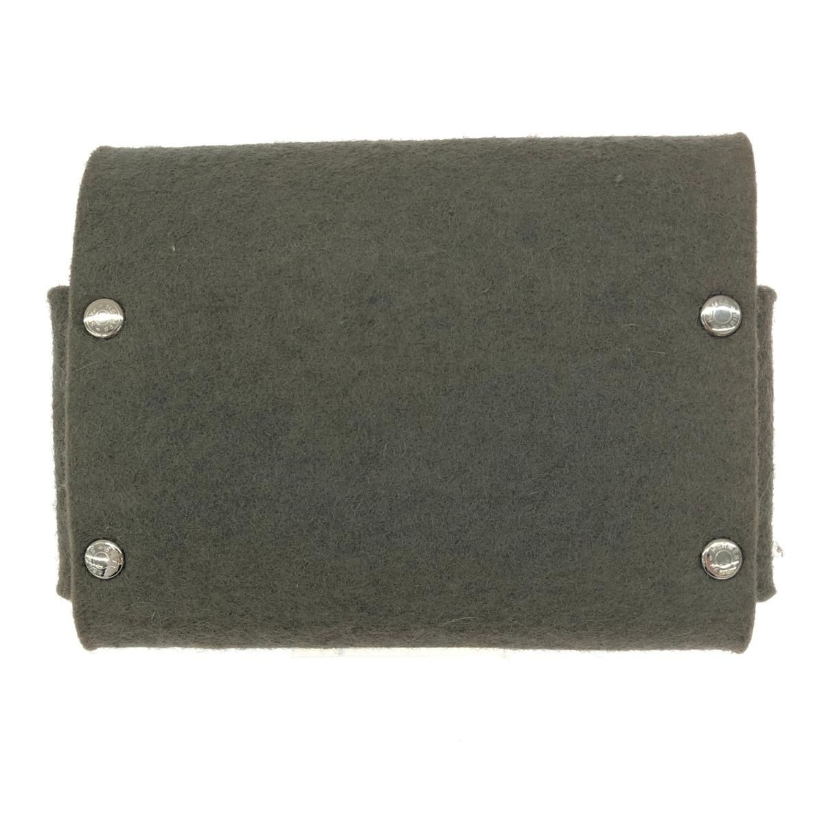 HERMES エルメス 最新 エテュイカルトGM ポーチ フェルト グレー ユニ