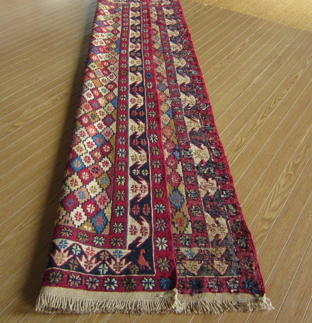 200×87】イラン直輸入☆アゼルバイジャン産キリム・KILIM□1983-357-21 - メルカリ