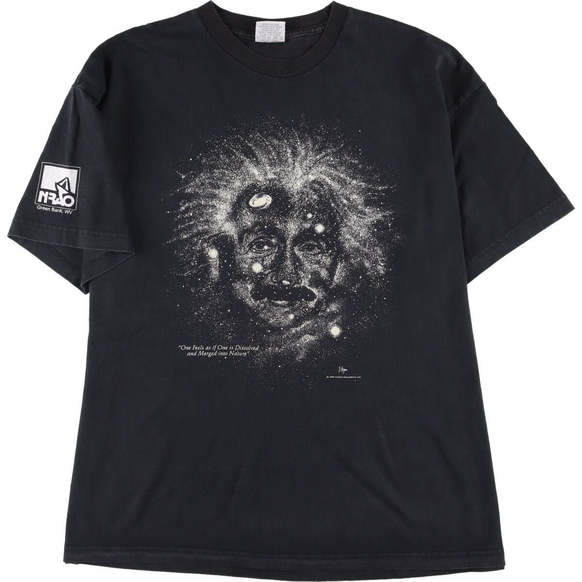 意外とこのプリント見ないですね90s Albert Einstein 偉人tシャツ