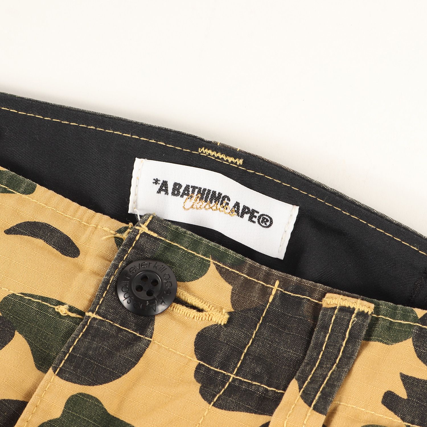A BATHING APE ア ベイシング エイプ パンツ サイズ:L 00s 1stカモ 猿 