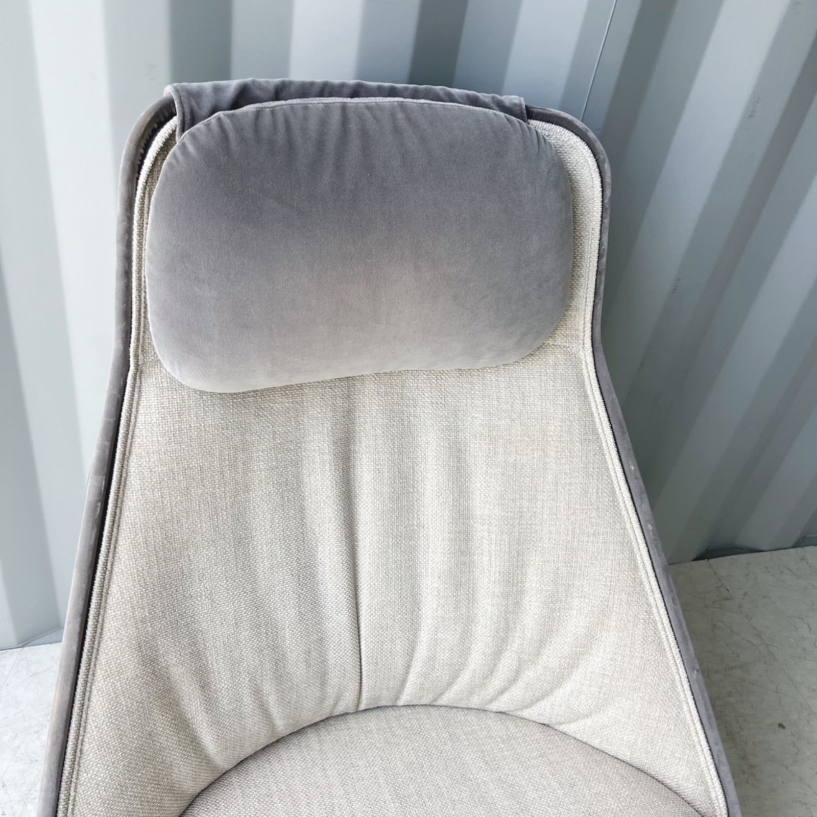 取付無料！アルフレックス ブランシェ グレーファブリックハイバックシングルソファ 取付無料！アルフレックス ブランシェ グレーファブリック