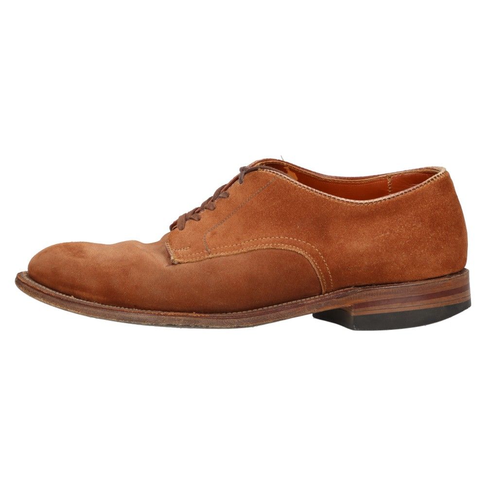 Alden (オールデン) #53504 PLAIN TOE SNUFF SUEDE プレーントゥ スウェード レザーシューズ ブラウン