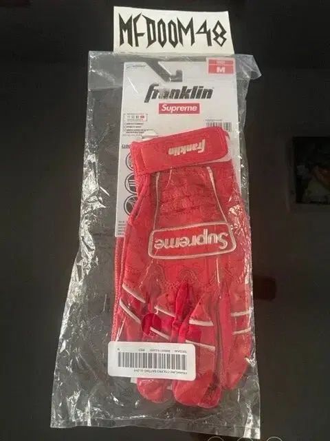 22SS Supreme シュプリーム x フランクリン CFX プロ バッティング グローブ レッド