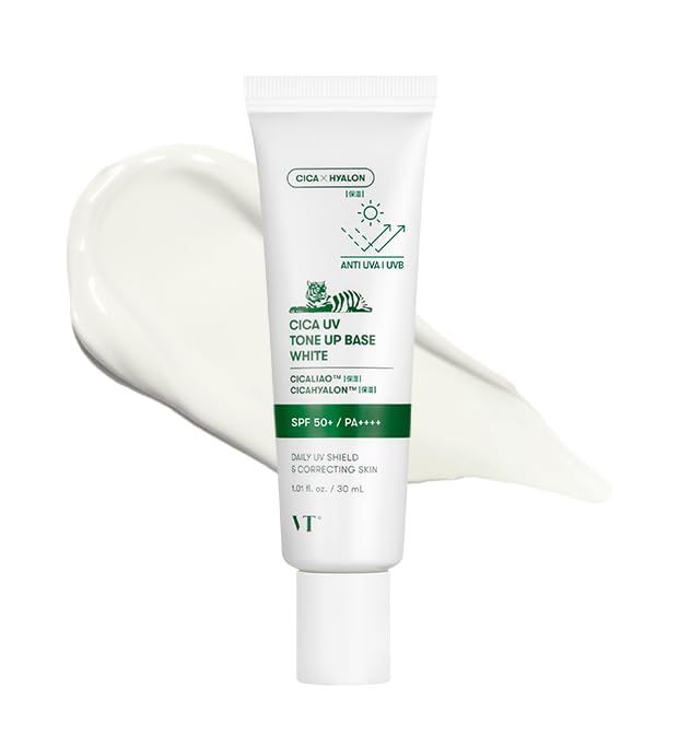 【安い，正規品】 VTCOSMETICS(ブイティコスメテックス) シカ UVトーンアップベース 4種 SPF50+/PA++++ 敏感肌 乾燥肌 スキンケア 化粧下地 UVケア 血色感 透明感 韓国コスメ CICA (ホワイト) [ホワイト] その他