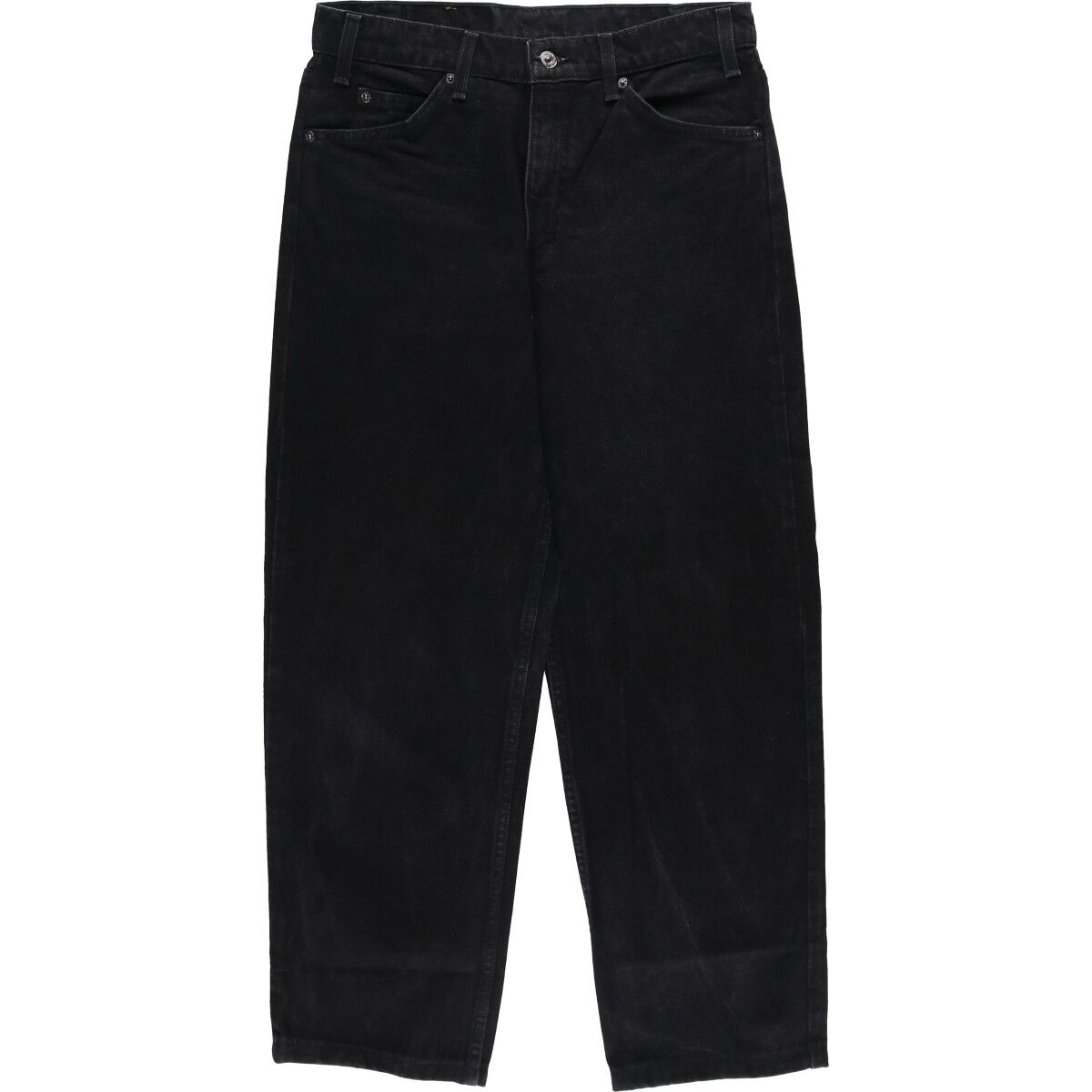 古着 90年代 リーバイス Levi's 550 RELAXED FIT オレンジタブ ブラックデニム テーパードデニムパンツ USA製 メンズw32相当/evb008180