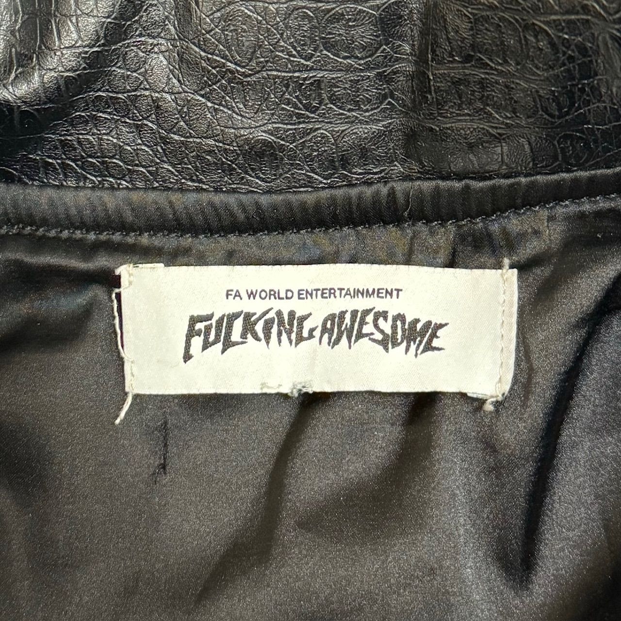 Fucking awesome Hollywood Flight Jacket ハリウッドフライトジャケット フェイクレザージャケット ブルゾン  ファッキングオーサム