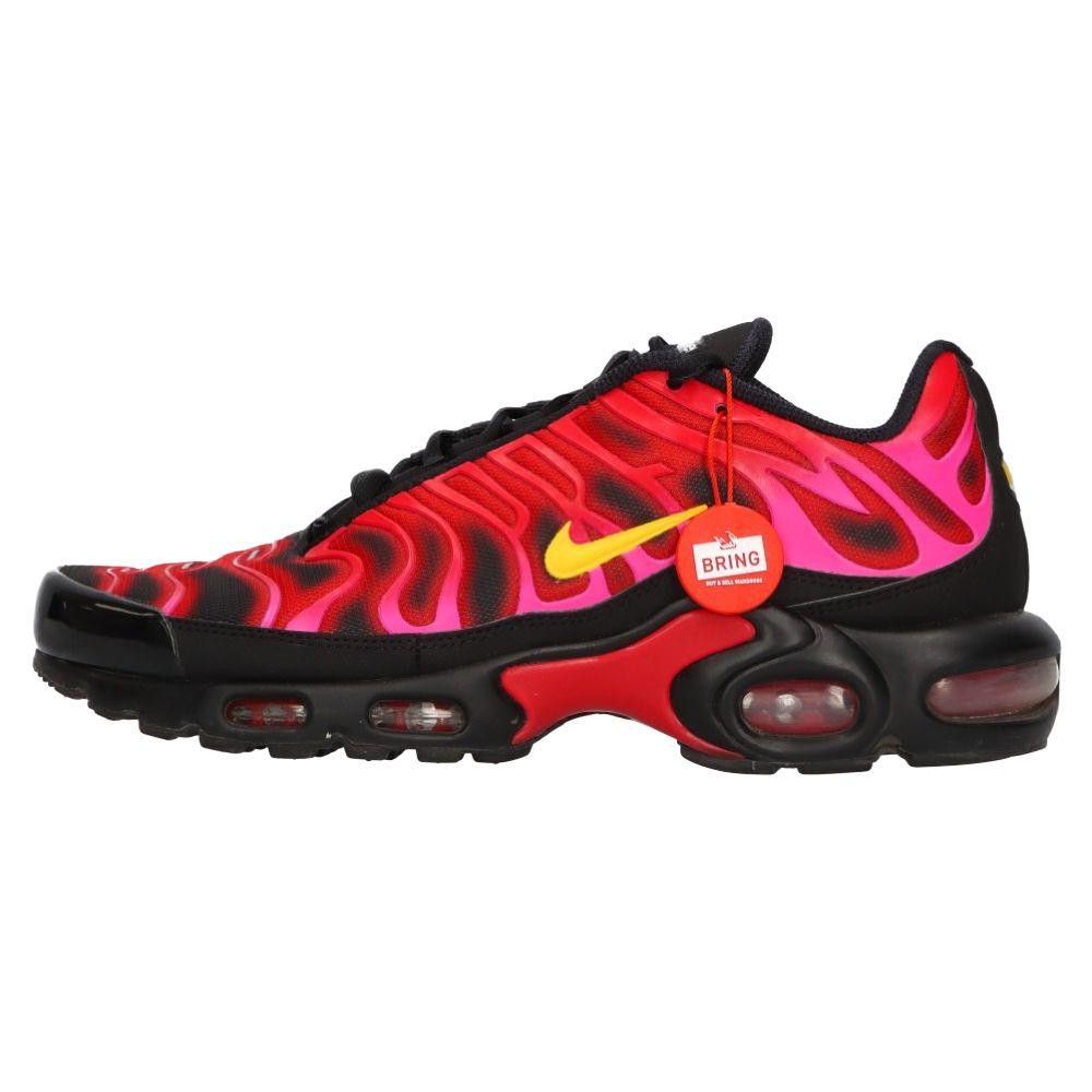 NIKE (ナイキ) ×SUPREME AIR MAX PLUS TN DA1472-600×シュプリーム エアマックス プラス ローカットスニーカー  ブラック/レッド US8.5/26.5cm