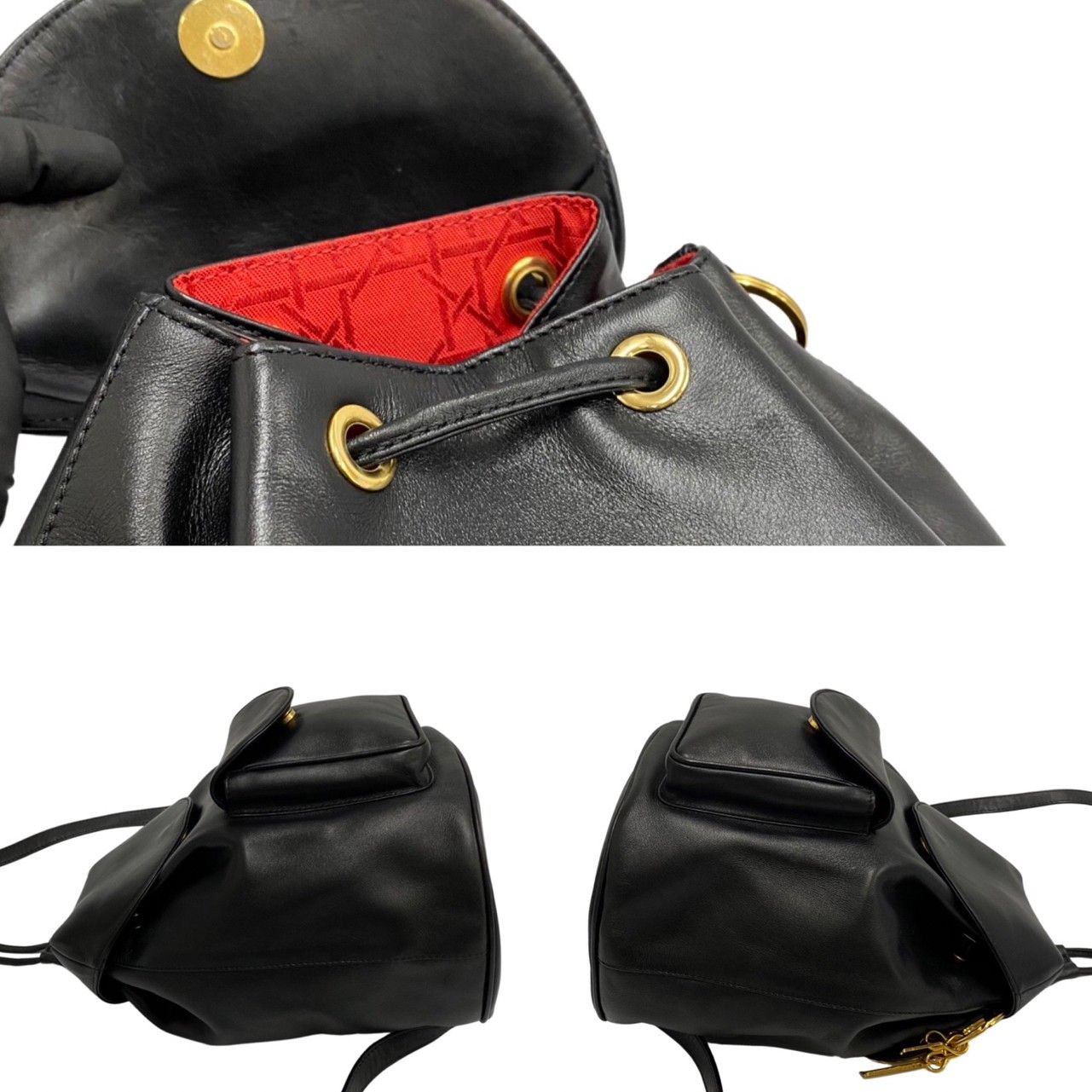 極 美品 Christian Dior ディオール レディディオール ロゴ