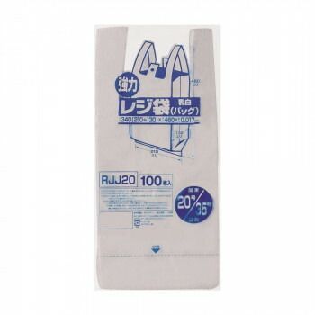 ジャパックス レジ袋 関東20号|関西35号 乳白 100枚×10冊×4箱 RJJ20
