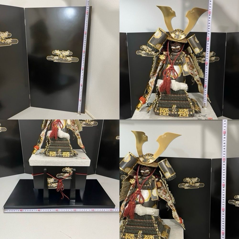 美品】内閣総理大臣賞受賞 上原玉鳳作 鎧 甲冑 兜 鎧司 五月人形