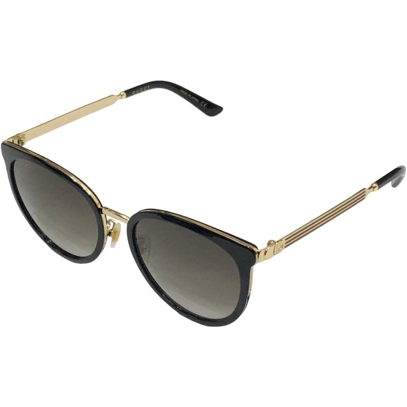 GUCCI グッチ サングラス GG0077SK 001 インターロッキングG ブラック プラスチック＋メタル レディース ケース付属 22506K261