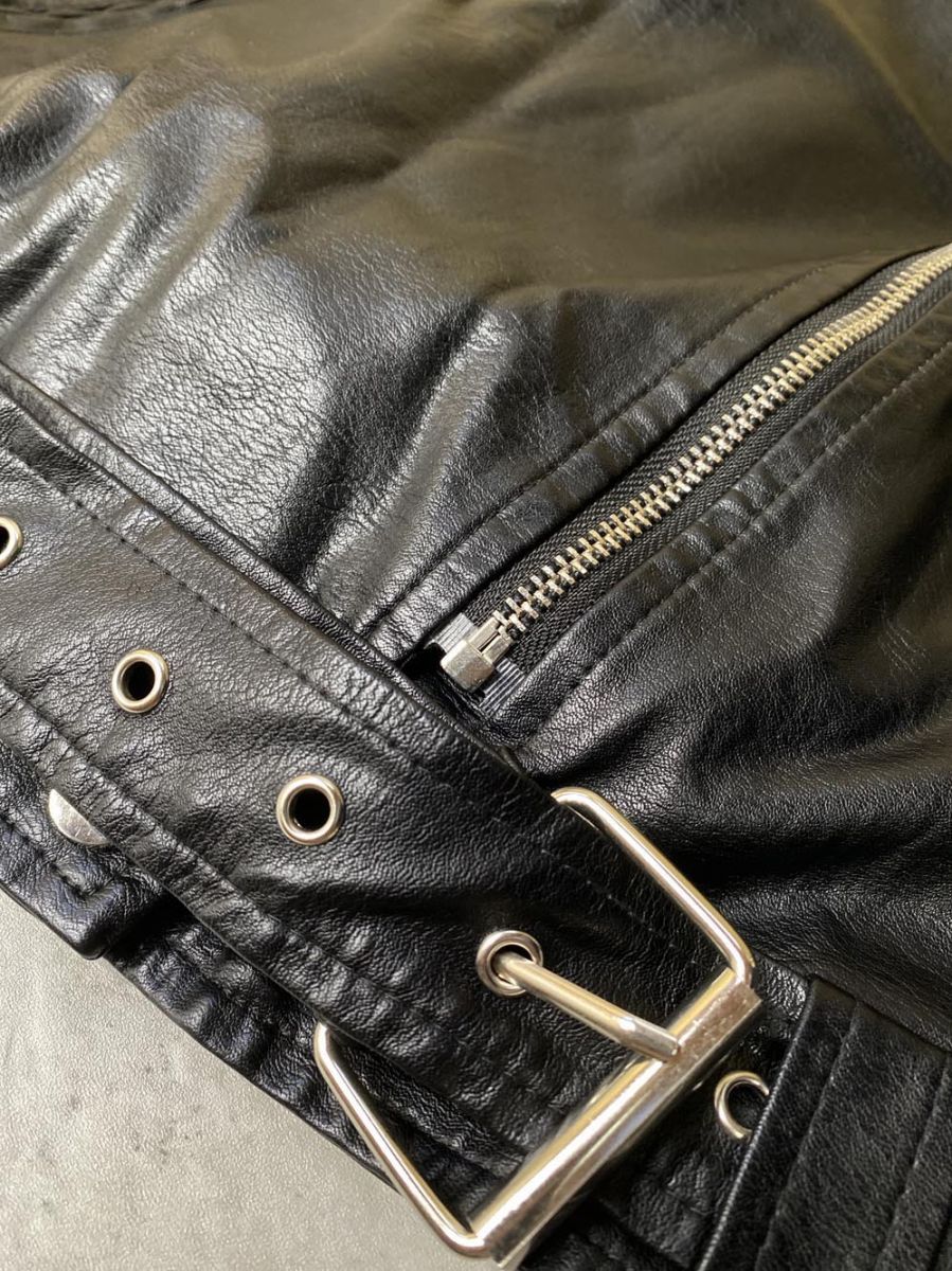 AMAIL アマイル フェイクレザー ライダース ジャケット sizeF 黒 ◆ ◎レディース SIROKUMA-CORPORATION_COM