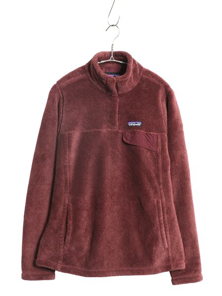 なクーポン配布中! パタゴニア リツール スナップT プルオーバー ジャケット レディース М 古着 18年製 フリース アウトドア ブルゾン ハイネック シンプル